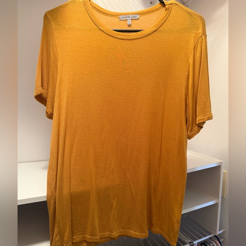 Charlotte Russe Mustard T-Shirt